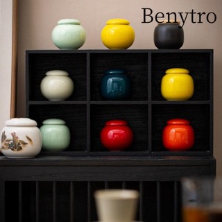 Hộp trà Gốm sứ, Lọ kín quà tặng Mini, Bình đựng trà đóng chai phụ bằng gốm