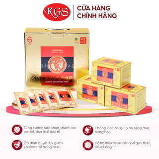 Nước Hồng Sâm Hàn Quốc Cao Cấp Pha Sẵn KGS - Hỗ Trợ Huyết Áp, Giảm Cholesterol Trong Máu (80ml x 60 gói)