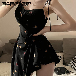 EAEOVNI váy Đầm váy nữ body đầm Dễ thương hàn quốc Hàn Phong Cổ điển WLQ24400LH 14Z240403