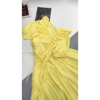 Đầm midi cotton lụa V391