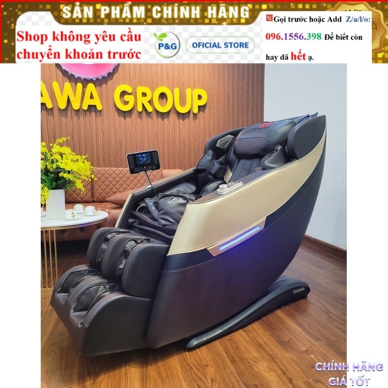 <NEW <> Ghế massage Okinawa toàn thân Okinawa OS - 321 model 2023, 4D, điều kiển giọng nói