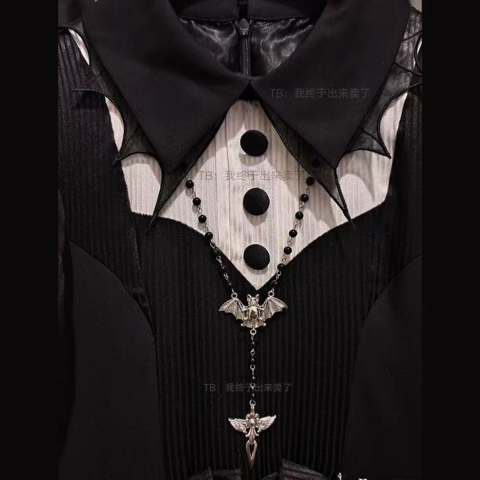 Nhật Bản Handmade Bat Subculture Gothic Gothic Gothic Gothic Gothic Gothic Gothic Vòng Cổ Phụ Kiện C