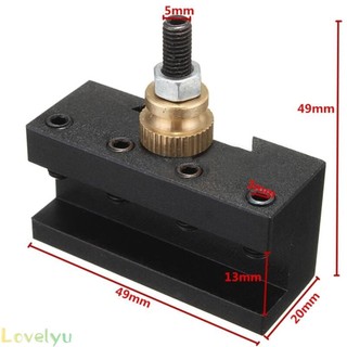 ⭐LOVE⭐ Turning Tool Holder CCMT Cylindrical Milling Inserts 1/4\" 49*49*20mm 9°