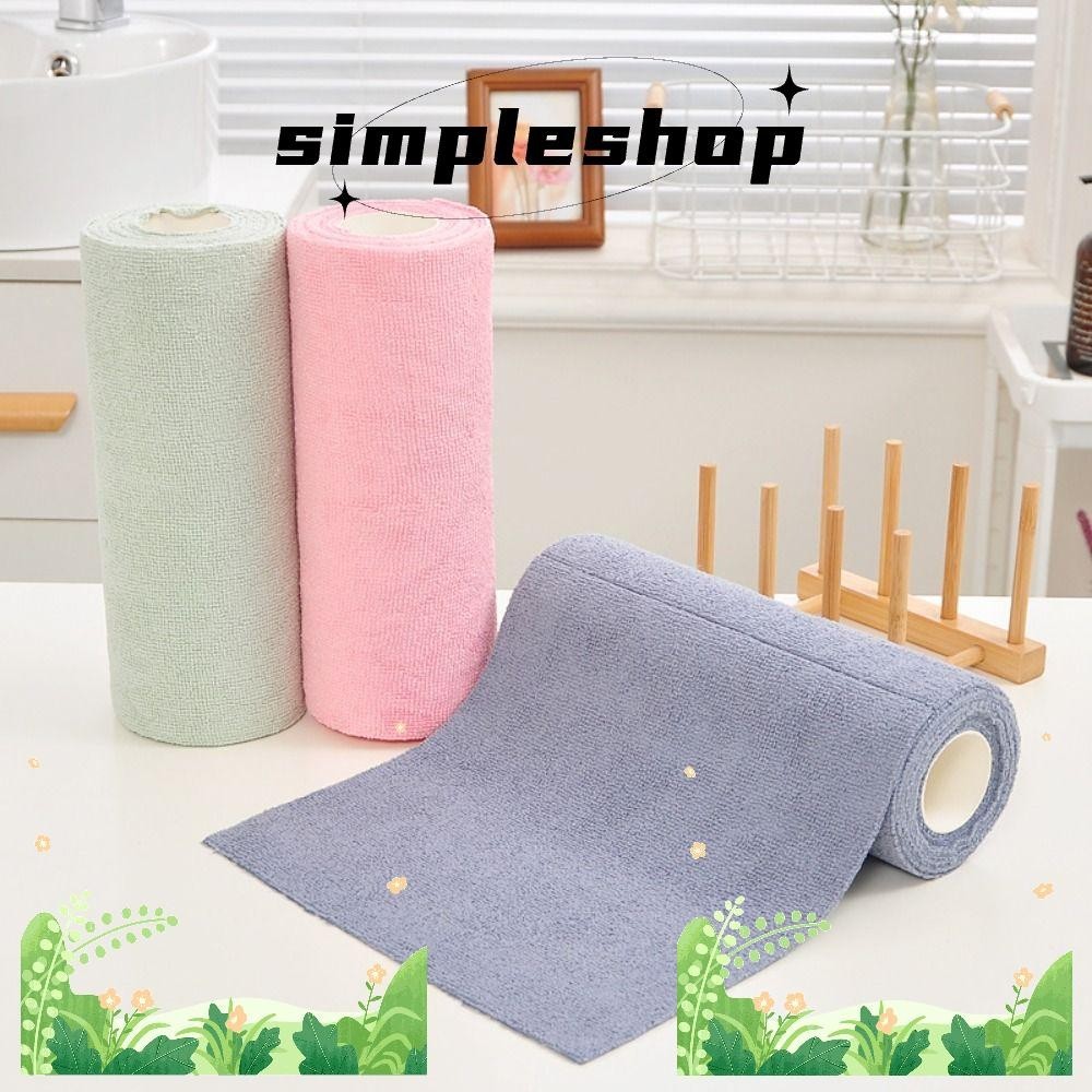 Đơn GIẢN 20 Cái / Cuộn Khăn Microfiber, Thấm Hút Nhà Bếp Gia Đình Chốn