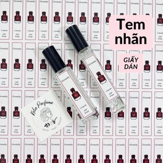 10 Tem Giấy Dán Chai Nước Hoa 𝗚𝗶𝘃𝗲𝗻𝗰𝗵𝘆 cho chai chiết đủ các dòng