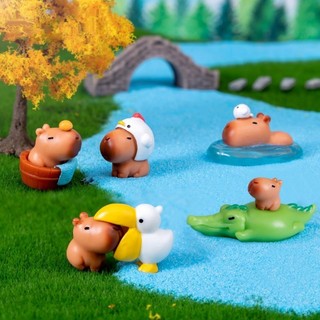 1 Mô Phỏng Động Vật Capibara Mô Hình Hoạt Hình Nhựa Capybara Động Vật Hình Xe Để Bàn Sưu Tập Mô Hình Trang Trí Nhà Cửa