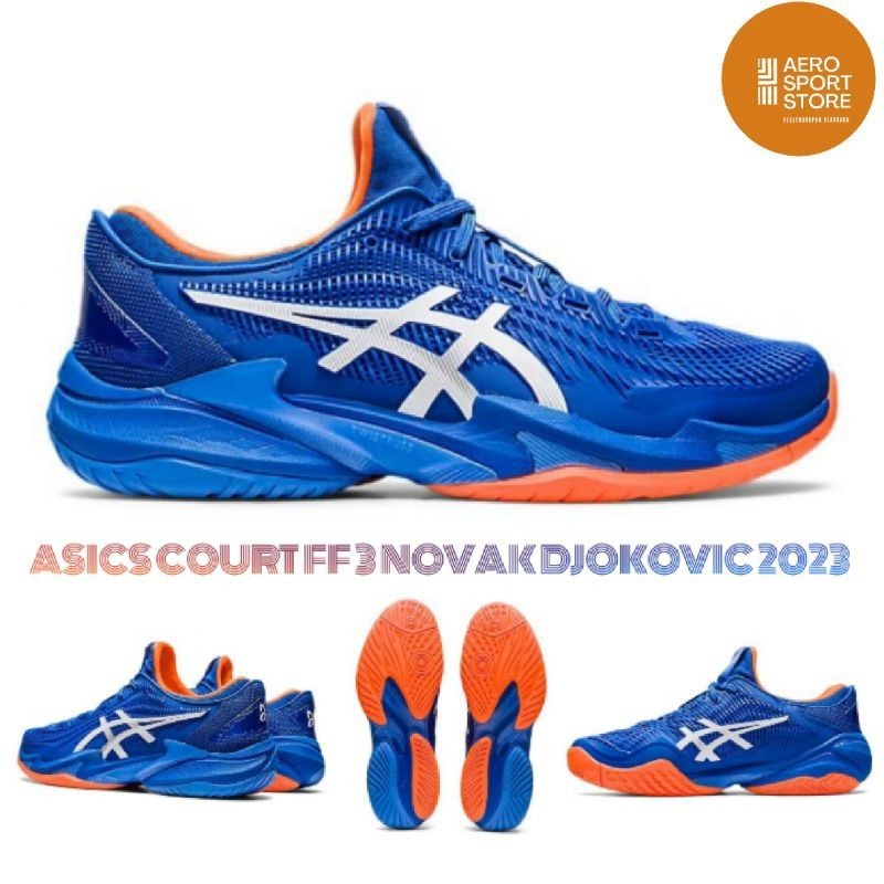 Giày tennis nam Asics court FF 3 Novak djvic 2023 / tủ trắng