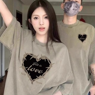 Disoo Cặp Đôi Mặc Mùa Hè 2024 Phong Cách Mới Cotton Nguyên Chất Áo Thun Nữ Tay Ngắn