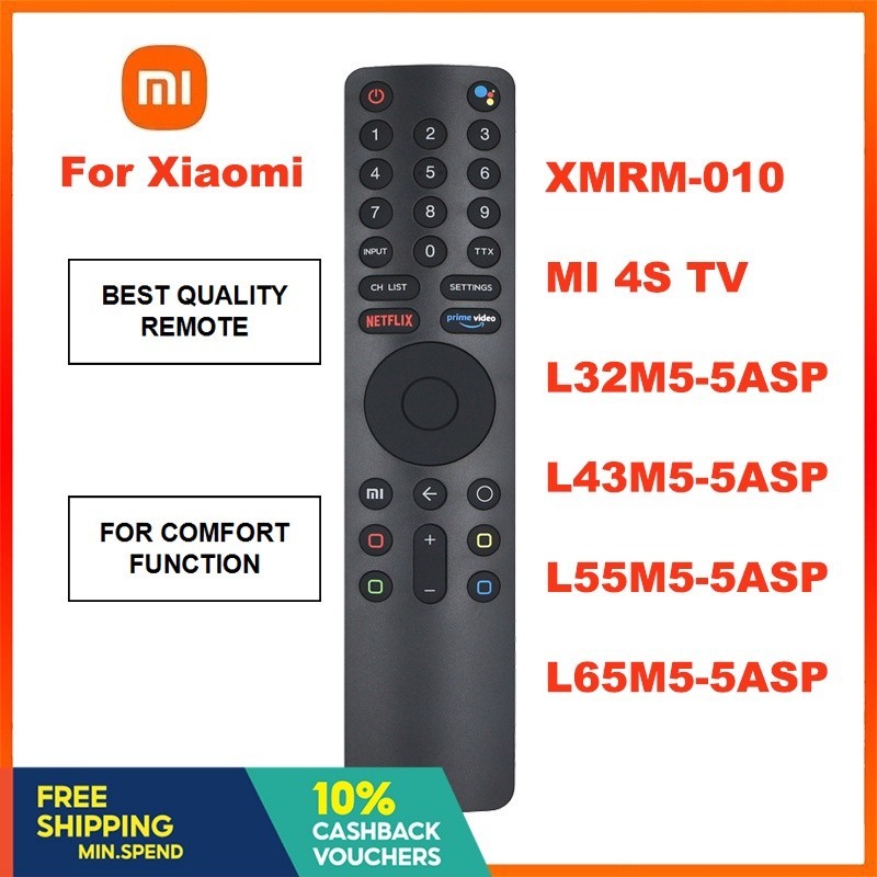 REMOTE Điều khiển Tv LCD xiaomi Có giọng nói 4s 4k xiaomi tv Rm-010 l32m5-5asp xmrm-010