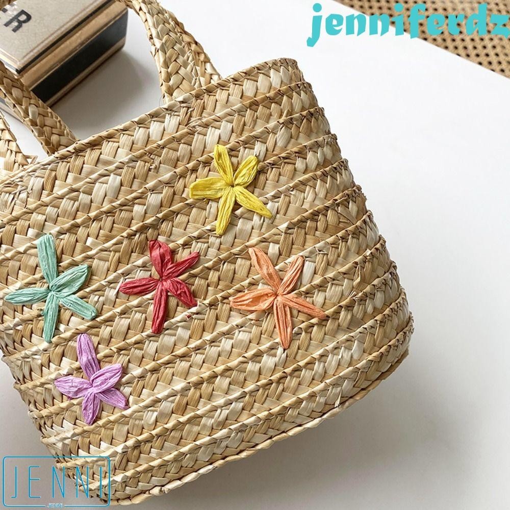 Túi JENIFERDZ Raffia, Túi Xô Túi Tote Dệt Túi Rơm, Túi Xách Thời Trang