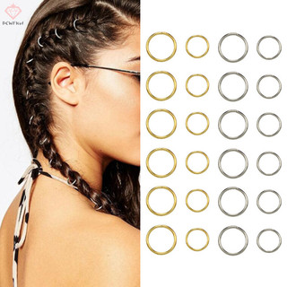 50 Chiếc Nhẫn Bím Tóc Dreadlocks Dread Beads Nhẫn Phụ Kiện Tạo Kiểu Tóc Mới