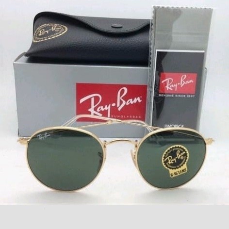 R Original Rb3447-Rayban Rayban hộp tròn Kim loại Gafur xe N thắt lưng