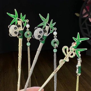 Trâm Cài Tóc Đáng Yêu Gấu Trúc Tre Viền Nữ Hàng Ngày Làm Tóc Nhỏ Sang Trọng Cảm Giác Hanfu Phụ Kiện
