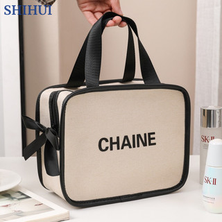 Túi đựng mỹ phẩm Canvas SHIHUI, túi xách du lịch dung lượng lớn di động mới