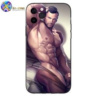 Thích hợp cho iphone11 Ốp điện thoại iphone15promax Ốp điện thoại cơ bắp gợi cảm Nam Vỏ điện thoại chống sốc Thích hợp cho Apple 14PROMAX 9UQH