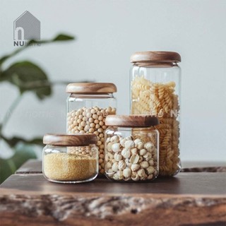  Hũ thuỷ tinh nắp gỗ  - IRIN | NU Home | lọ thủy tinh đựng đồ khô nắp gỗ tự nhiên đẹp mắt sang trọng 