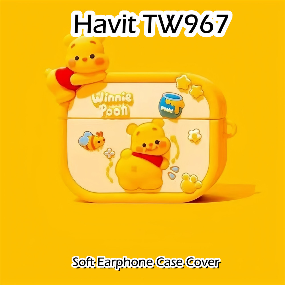 [Chất lượng cao] Dành cho Ốp lưng Havit TW967 phong cách hoạt hình Anime Vỏ tai nghe silicon mềm Vỏ bọc NO.2