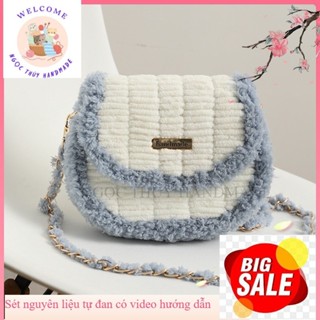 Túi Len Handmade Tự Đan Yên Ngựa - Phụ Kiện Đan Túi [Có video hướng dẫn]