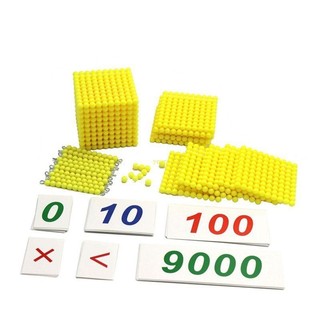 Montessori Checker Board Beads With Number Cards