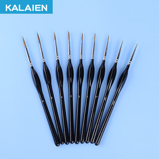  Kalaien 9 Chiếc Bút Tô Màu Fondant Dụng Cụ Fondant Đất Sét Hình Búp Bê Định Hình Dụng Cụ Mắt Lông Mày Đường Tô Màu Phác Thảo Bút Tô Màu Tốt 