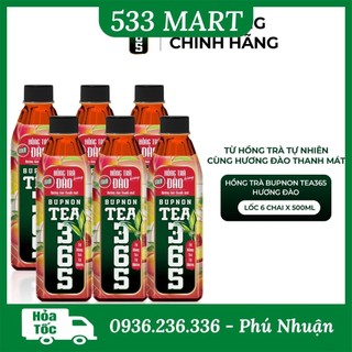 Thùng 24 chai trà bupnon tea 365 chai 500ml