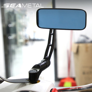 Gương xe máy seametal vuông xe máy gương chiếu hậu xoay 360 độ xe máy chiếu hậu đa năng có thể điều chỉnh gương