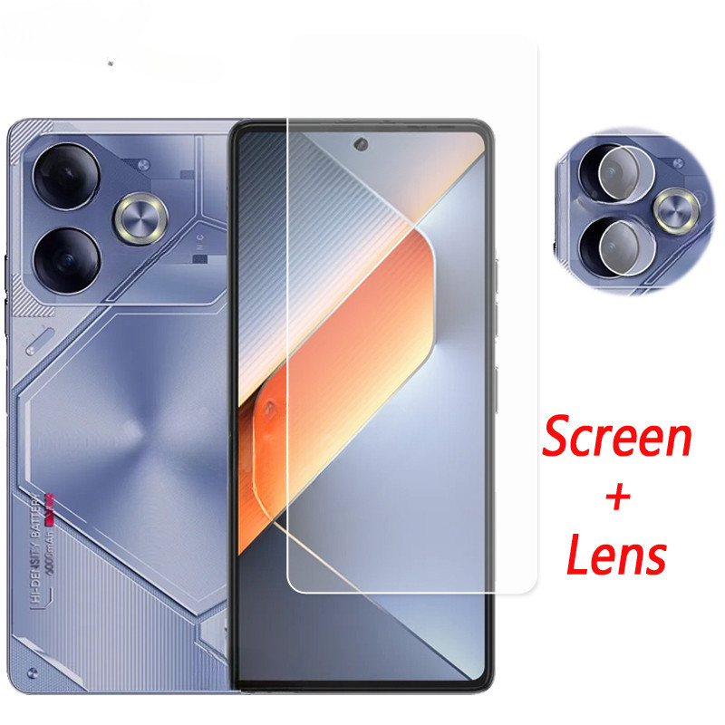 Dành Cho Tecno Pova 6 Pro Neo 5G Bảo Vệ Ống Kính Máy Ảnh Bảo Vệ Màn Hình Kính Cường Lực Cho Tecno Po