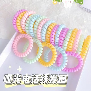 Mới Màu Kẹo Dây Điện Thoại Tóc Đơn Giản Mờ Tóc Bé Gái Phụ Kiện Tóc