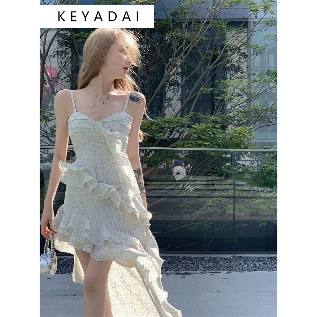 KEYADAI Váy đi biển Váy Đầm Váy nữ body đầm thời trang Casual Minimalist Thể thao WLQ2440AXT 15Z240409 | BigBuy360 - bigbuy360.vn