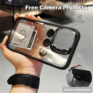 Ốp Lưng Trong Suốt Sang Trọng Cho Iphone 15 Pro Max 14 13 12 11 promax Vỏ Chống Sốc Có Ống Kính Máy Ảnh Phim