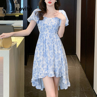 Đầm Lovito họa tiết hoa nhí phong cách thường ngày cho nữ LNE57244