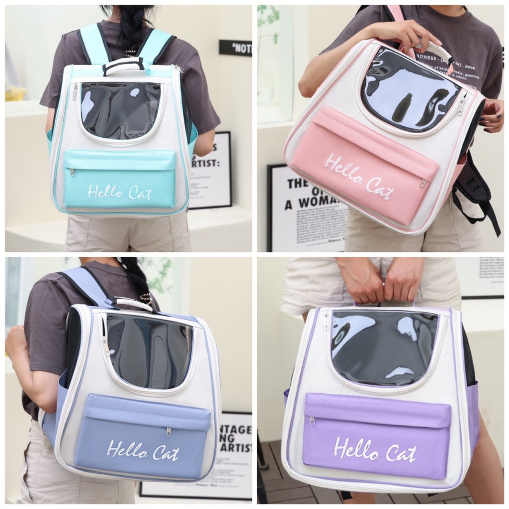 Balo Đựng Chó Mèo Hello Cat - Balo Vận Chuyển Hello Cat