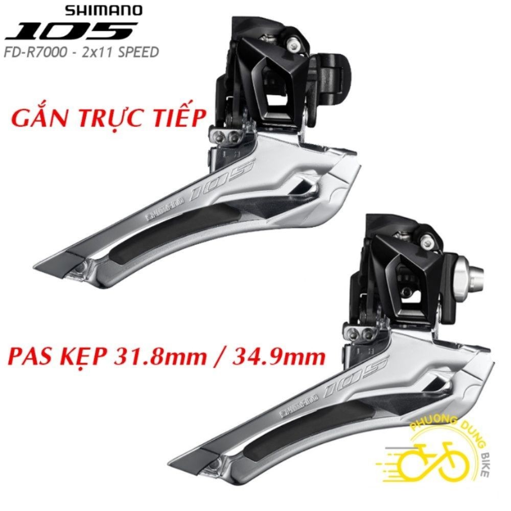 Sang đĩa (Sang đề trước) xe đạp SHIMANO 105 FD R7000 - Hàng chính Hãng