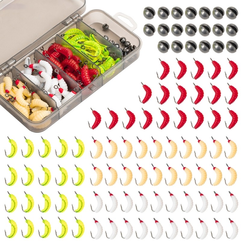 Zzz Câu Cá Phụ Kiện Giun Câu Cá Cho Bass Cá Hồi Câu Cá Giun Nhân Tạo Cá Hồi Giun Mồi Câu Cá Mồi Mồi