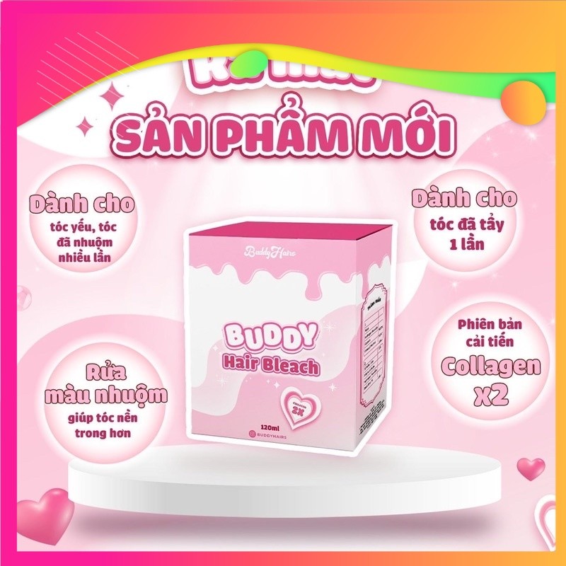 Thuốc tẩy tóc Buddyhairs - Tẩy nhẹ rửa màu dễ dàng sử dụng của Buddyhairs, Buddyhair, Buddy.hairs