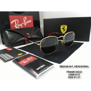 Kính mát Rayban hexagonal Ý, kính phân cực Ray-Ban
