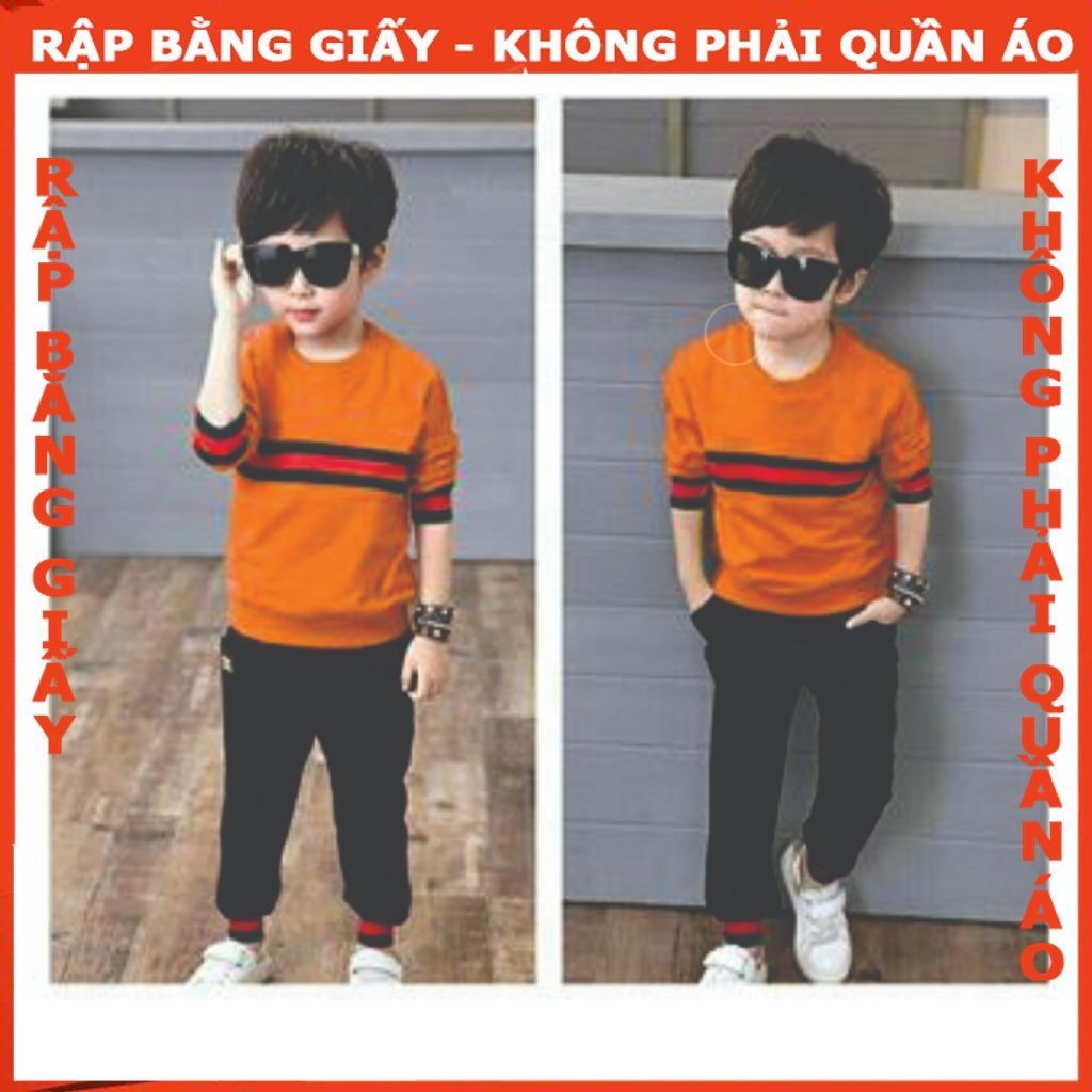 Rập giấy A0 bộ thun bé trai mã B26 (BẢN VẼ)