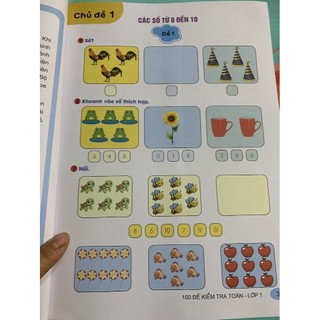 Sách - 100 đề kiểm tra Toán lớp 1
