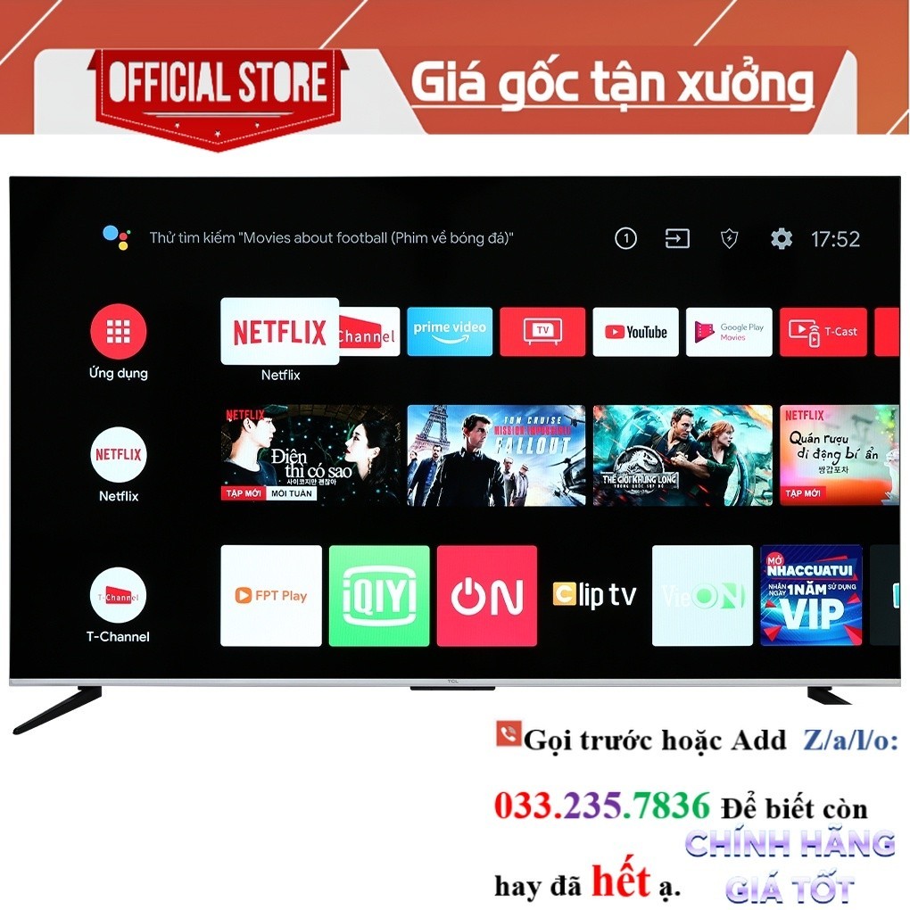 &gt;New&lt; Android Tivi TCL 65P737 4K 65 inch