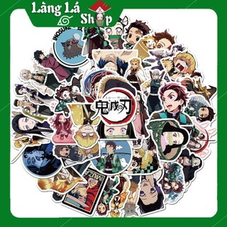 Miếng dán Sticker Anime Manga Kimetsu No Yaiba (Thanh gươm diệt quỷ) trọn bộ 150 hình - In rõ ràng sắc nét khó tróc
