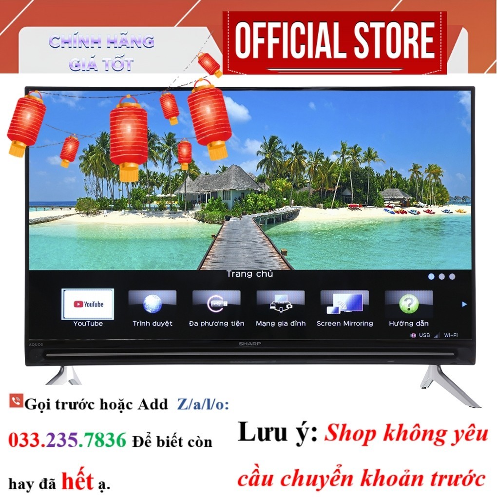 |New| Smart Tivi Sharp 40 inch LC-40SA5500X