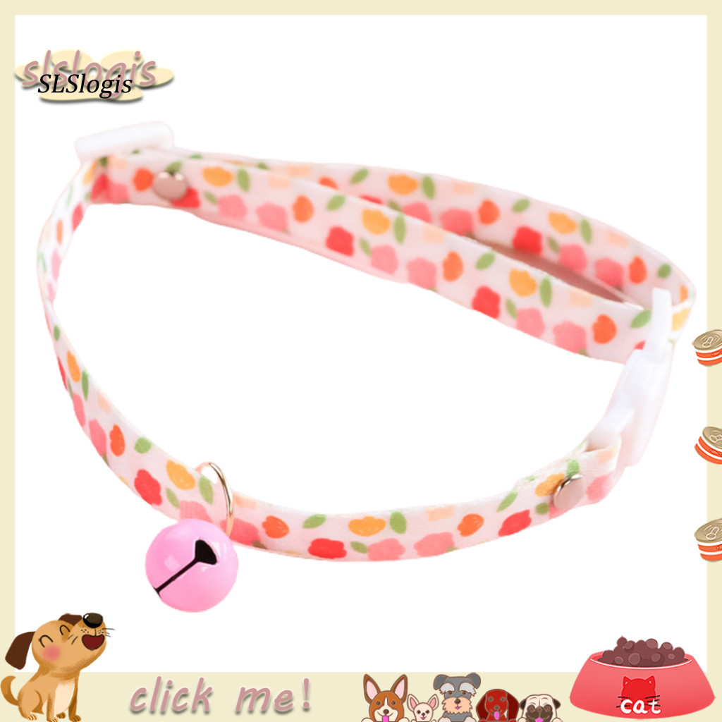 Sgw _ Puppy Collar Khóa an toàn có thể điều chỉnh Vòng cổ chó mèo in h