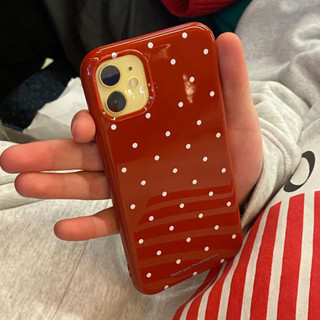 Wind Polka Dot Thích hợp cho Apple 15 / 14 / 13promax Vỏ điện thoại 12 / 11pro Soft xr / xs Vỏ điện thoại 7 / 8plus chống sốc