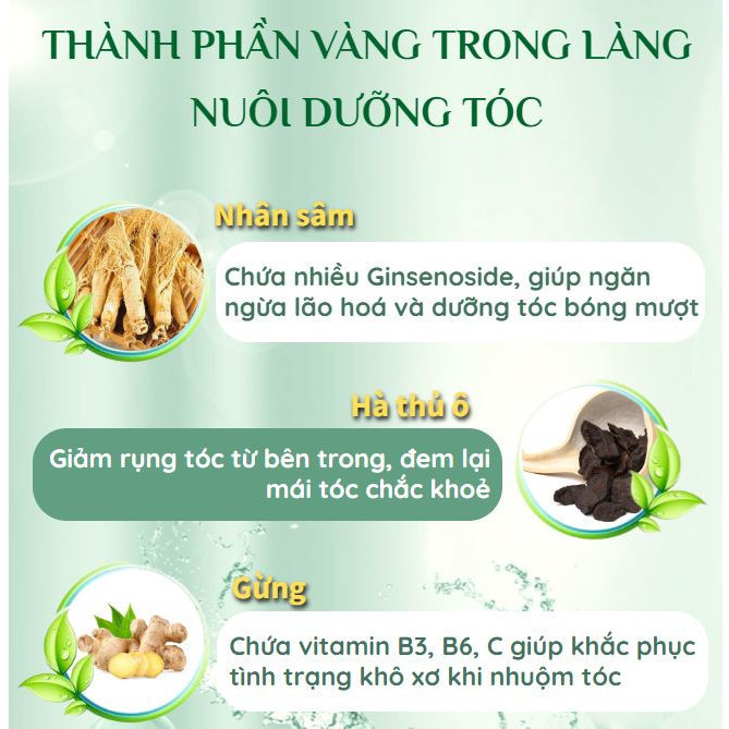 Hộp 10 Gói Dầu Gội Qiweitang Nhuộm Tóc Chiết Xuất Trắc Bá Diệp, Hà Thủ Ô Tự Nhiên (30ml/Gói)