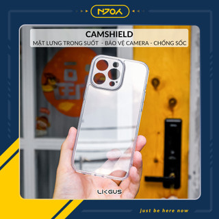 Ốp Trong Suốt Likgus Bảo Vệ Camera Chống Sốc Cho Điện Thoại iPhone 16 Pro Max 15 14 13 12 11