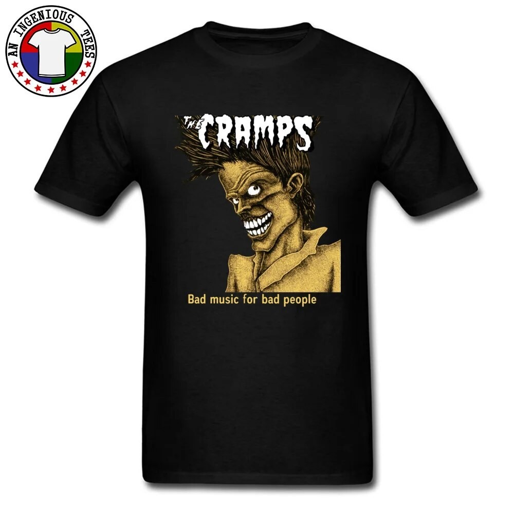 Cramps Crazy Top Áo Phông HipHop Nhạc Rock Người Lớn Áo Thun Nữ Tay Ngắn Quần Áo Áo Sơ Mi Nhạc Xấu C