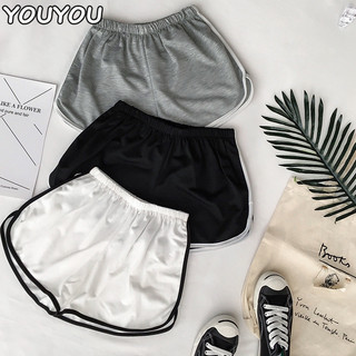 Youyou Quần short thể thao nữ, quần short dáng rộng giảm béo, quần short thể thao nữ