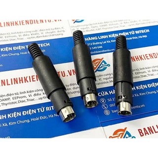 Đầu jack mini din đực 8 chân md8 nối dây