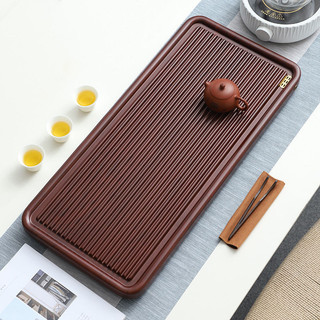 Toàn bộ bộ trà gỗ rắn khay trà, bàn trà văn phòng thoát nước