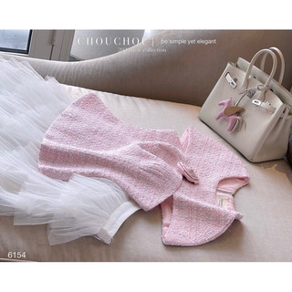 Set Dạ Váy Tầng Chouchou - Hồng